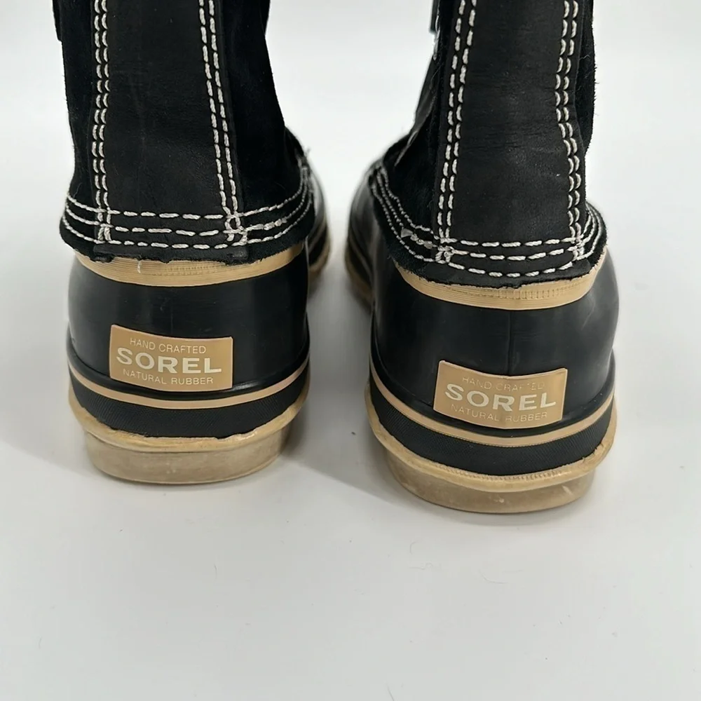 Sorel black suede